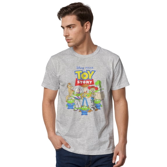 Men's Toy Story Main Characters Logo Graphic T-Shirt