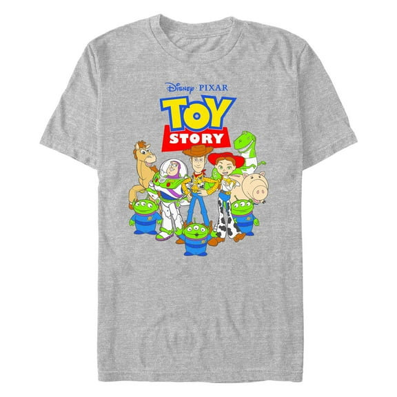 Men's Toy Story Main Characters Logo  Graphic T-Shirt