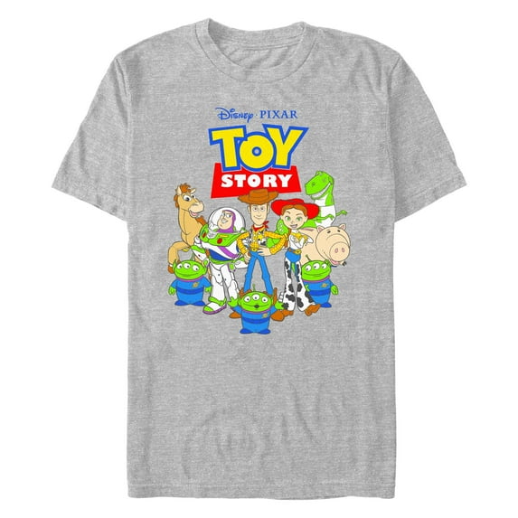 Men's Toy Story Main Characters Logo Graphic T-Shirt