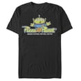 thumbnail image 1 of Men's Toy Story Pizza Planet Alien Slogan  Graphic Tee Black Small, 1 of 5