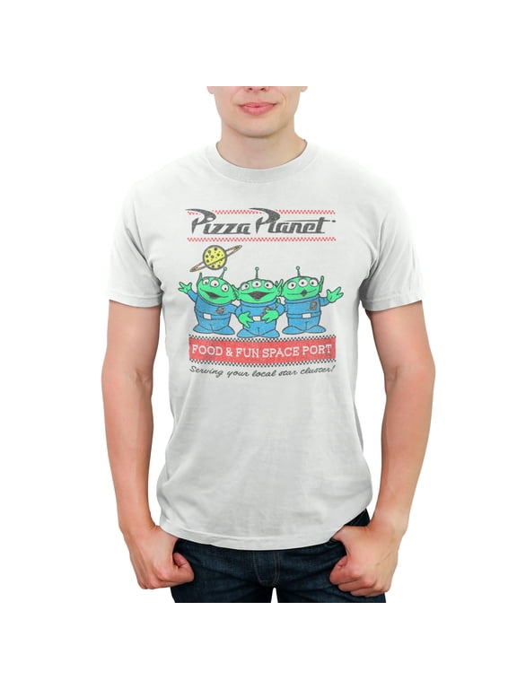 Men's Toy Story Pizza Planet Aliens Graphic T-Shirt