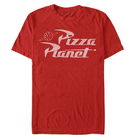 Men's Toy Story Pizza Planet Logo Graphic Tee Red Medium