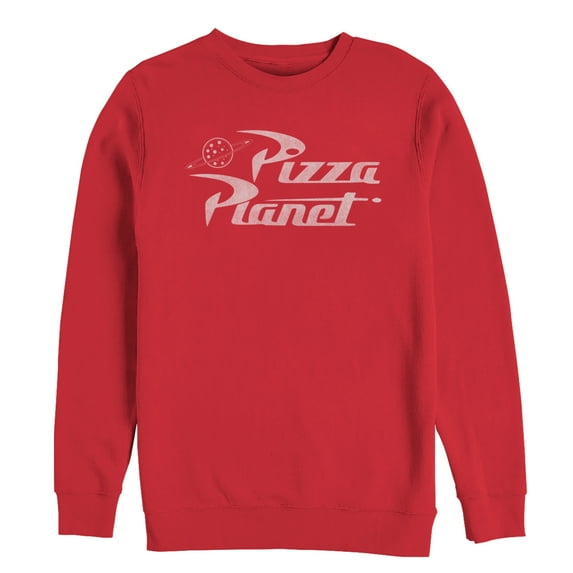 Men's Toy Story Pizza Planet Logo Sweatshirt Red X Large