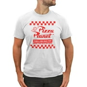 Men's Toy Story Pizza Planet Uniform Graphic Tee White 2X Large