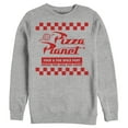 thumbnail image 1 of Men's Toy Story Pizza Planet Uniform  Sweatshirt Athletic Heather Medium, 1 of 3