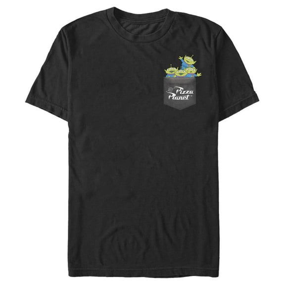 Men's Toy Story Pocket Full of Aliens Graphic Tee Black X Large