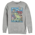 thumbnail image 1 of Men's Toy Story Retro Best Friend Toys  Sweatshirt Athletic Heather Medium, 1 of 3