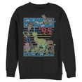 thumbnail image 1 of Men's Toy Story Retro Best Friend Toys  Sweatshirt Black 2X Large, 1 of 3