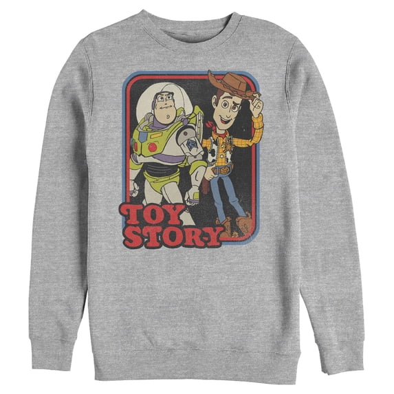 Men's Toy Story Retro Buddy Frame Sweatshirt Athletic Heather X Large