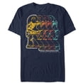 thumbnail image 1 of Men's Toy Story Retro Buzz Lightyear Rainbow Graphic Tee Navy Blue Large, 1 of 4