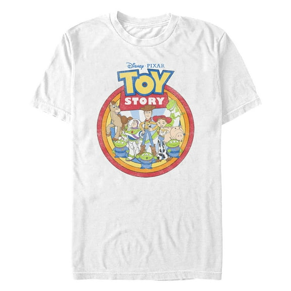 Men's Toy Story Retro Classic Characters  Graphic T-Shirt