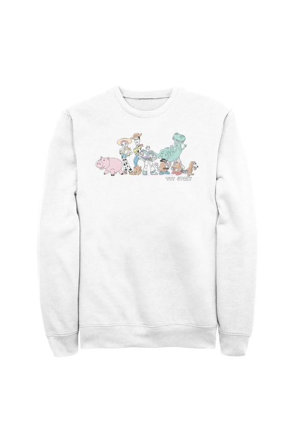Men's Toy Story Retro Line Up Sketch Sweatshirt