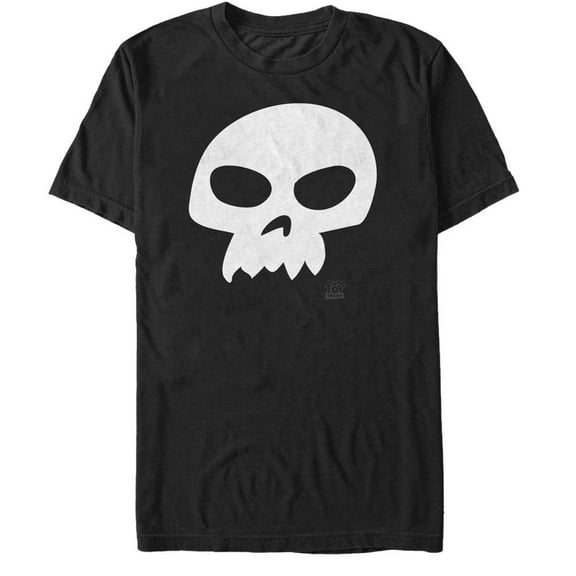 Men's Toy Story Sid Skull  Graphic Tee Black Large