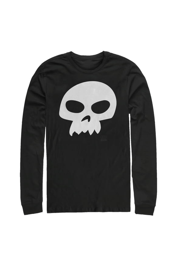 Men's Toy Story Sid Skull Long Sleeve Shirt Black X Large