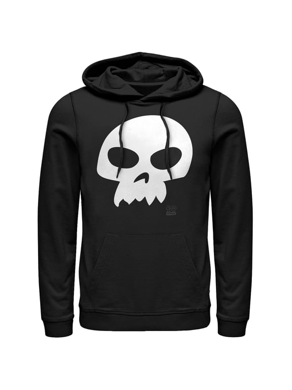 Men's Toy Story Sid Skull Pull Over Hoodie Black 3X Large