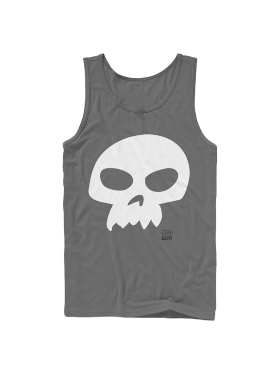 Men's Toy Story Sid Skull Tank Top Charcoal Large
