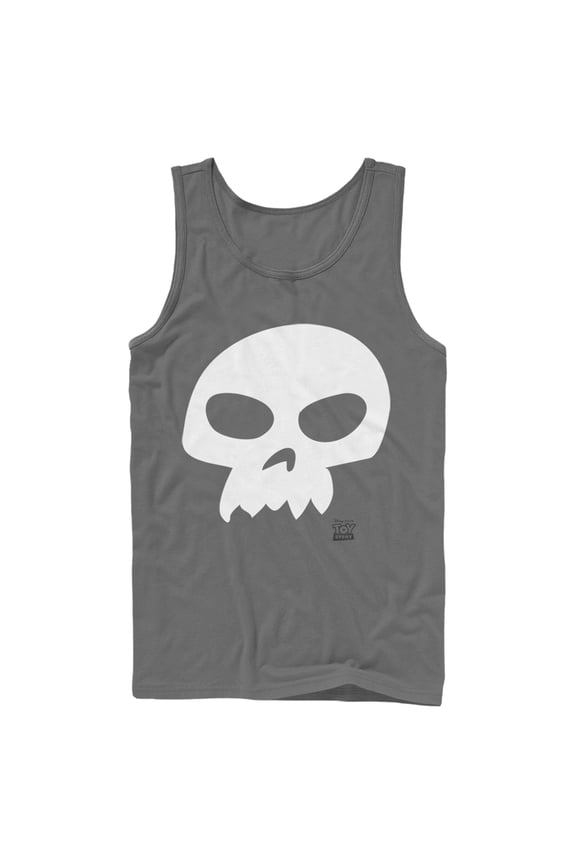 Men's Toy Story Sid Skull  Tank Top Charcoal Small
