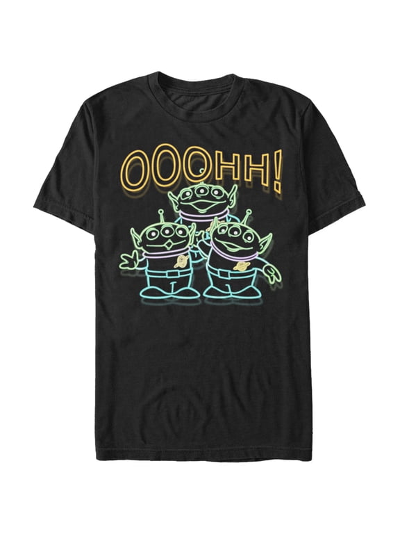 Men's Toy Story Squeeze Toy Aliens Graphic Tee Black Large