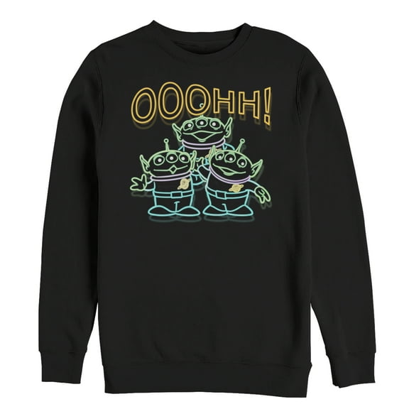 Men's Toy Story Squeeze Toy Aliens  Sweatshirt Black Large