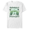 thumbnail image 1 of Men's Toy Story St. Patrick's Day Little Green Men Ooooohhh Shenanigans Graphic Tee White 2X Large, 1 of 5