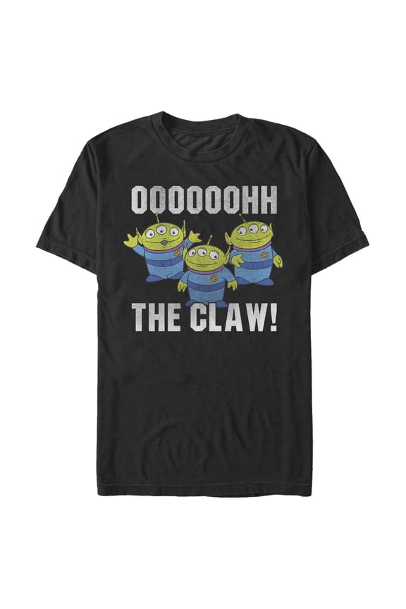 Men's Toy Story The Claw Squeeze Alien Graphic Tee Black Medium