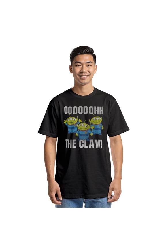 Men's Toy Story The Claw Squeeze Alien Graphic Tee Black X Large