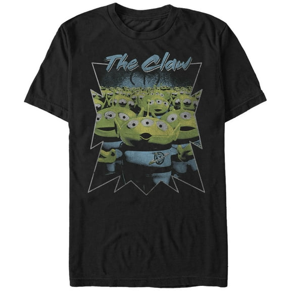 Men's Toy Story The Claw Squeeze Aliens  Graphic Tee Black X Large