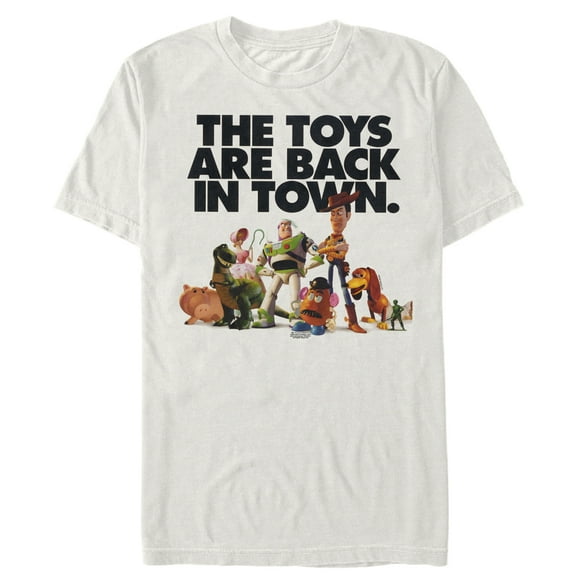 Men's Toy Story Toys Are Back in Town Graphic Tee White 3X Large