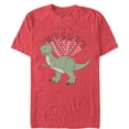 thumbnail image 1 of Men's Toy Story Valentine Rex Hugger Graphic Tee Red Heather Small, 1 of 4