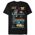 thumbnail image 1 of Men's Toy Story Video Game Doll Spider Graphic Tee Black Large, 1 of 4
