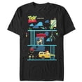 thumbnail image 1 of Men's Toy Story Video Game High Score Graphic Tee Black 3X Large, 1 of 4
