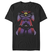 Mens Toy Story Zurg With Buzz Lightyear Silhouette Graphic Tee Black Large