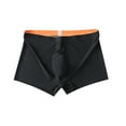 thumbnail image 1 of Men's Traceless Trunks Ice Silk Pouch Underwear Non See-Through Breathable Shorts Low Rise Brief Boxers, 1 of 3