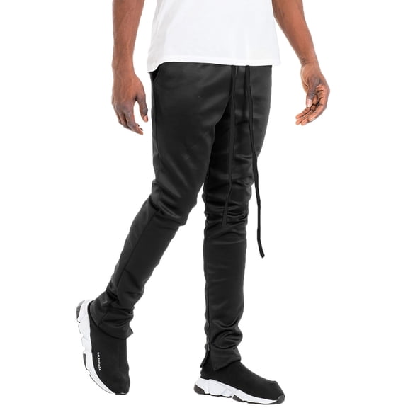 Men’s Track Pants Casual Drawstring Elastic Waist Ankle Zipper Skinny Fit Sweatpants Joggers Workout Active