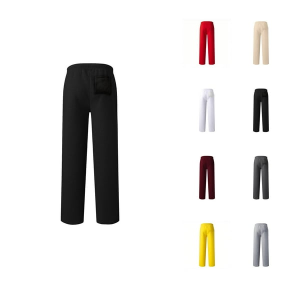 Men's Track Pants - Comfortable Breathable Sweatpants with Pockets and Elastic Waistband for Home & Lounge