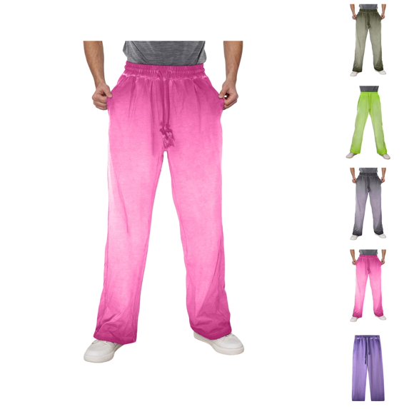 Men's Track Pants - Comfortable Breathable Sweatpants with Pockets and Elastic Waistband for Home & Lounge