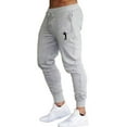 thumbnail image 1 of Men's Track Pants Slim Fit Ankle Binding Sweatpants Versatile Sports Pants Printed Joggers, 1 of 6