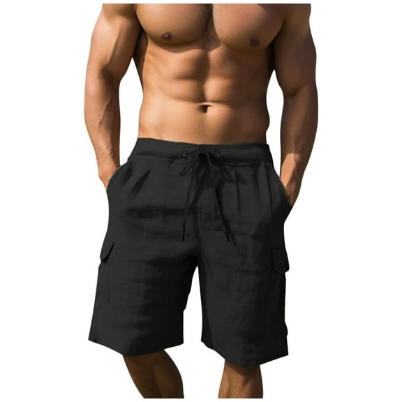 Men's Track and Field Sports Shorts Beach Casual Swim Trunks Fashion Quick-Dry Breathable Elastic Waist Short Pants