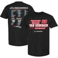 thumbnail image 1 of Men's Trackhouse Racing Team Collection Black Shane van Gisbergen 2025 NASCAR Cup Series Schedule T-Shirt, 1 of 3