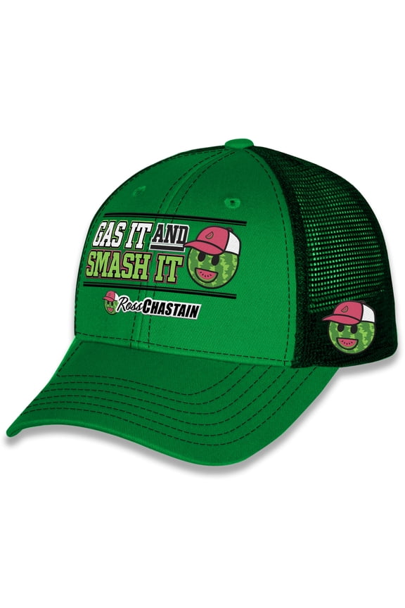 Men's Trackhouse Racing Team Collection Green Ross Chastain Gas It or Smash It Melon Man Hat