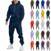 Mens Tracksuit 2 Piece Set Casual Hoodie with Joggers Pants Sweatsuits for Men with Pockets Activewear Sweat Track Lounge Set