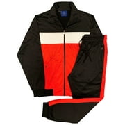 Men's Tracksuit Coral Blocks Jogger Track Jacket & Trackpants Outfit