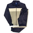thumbnail image 1 of Men's Tracksuit Coral Blocks Jogger Track Jacket & Trackpants Outfit, 1 of 3
