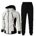 thumbnail image 1 of Men's Tracksuit Jogging Sweat Suits 2 Piece Casual Outfit Athletic Suit Set,Tracksuits Mens Sweatsuits for Men Athletic Set Track Suits Jogging Casual Warm Up Full Zip Running Sports, 1 of 6