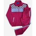 thumbnail image 1 of Men’s Tracksuit Traditional Checker Boxed Track jacket & Track pants Full Suit Matching Jogging Set, 1 of 11