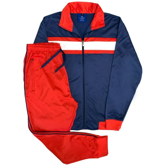 Men's Tracksuit contrast Color 2-piece Set