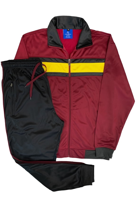 Men's Tracksuit contrast Color 2-piece Set