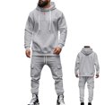 thumbnail image 1 of Men's Tracksuits 2 Piece Outfit Casual Athletic Sweatsuit Full Zip Pullover Long Sleeve Running Sport Outfits Jogging Tracksuit Mens, 1 of 8