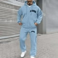 thumbnail image 1 of Men's Tracksuits 2 Piece Outfits Casual Athletic Sweatsuit Full Zip Pullover Long Sleeve Running Sport Outfits Casual Sweat Suit, 1 of 4