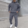 thumbnail image 1 of Men's Tracksuits 2 Piece Sets Outfits For Men Sweatsuits Long Sleeve Crewneck Pullover Active Jogging Sportswear Casual Athletic Jogging Warm Up Sets, 1 of 3